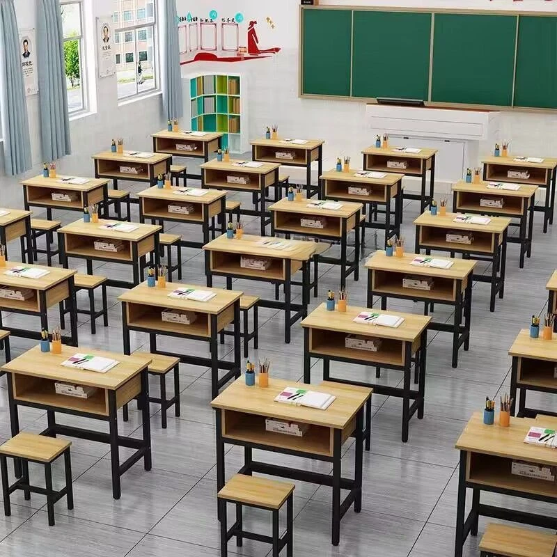 مكاتب وكراسي مدرسية JH، مكاتب مزدوجة الطبقات لطلاب المدارس الابتدائية والثانوية، فصول التدريس، مكاتب التدريب، كرام