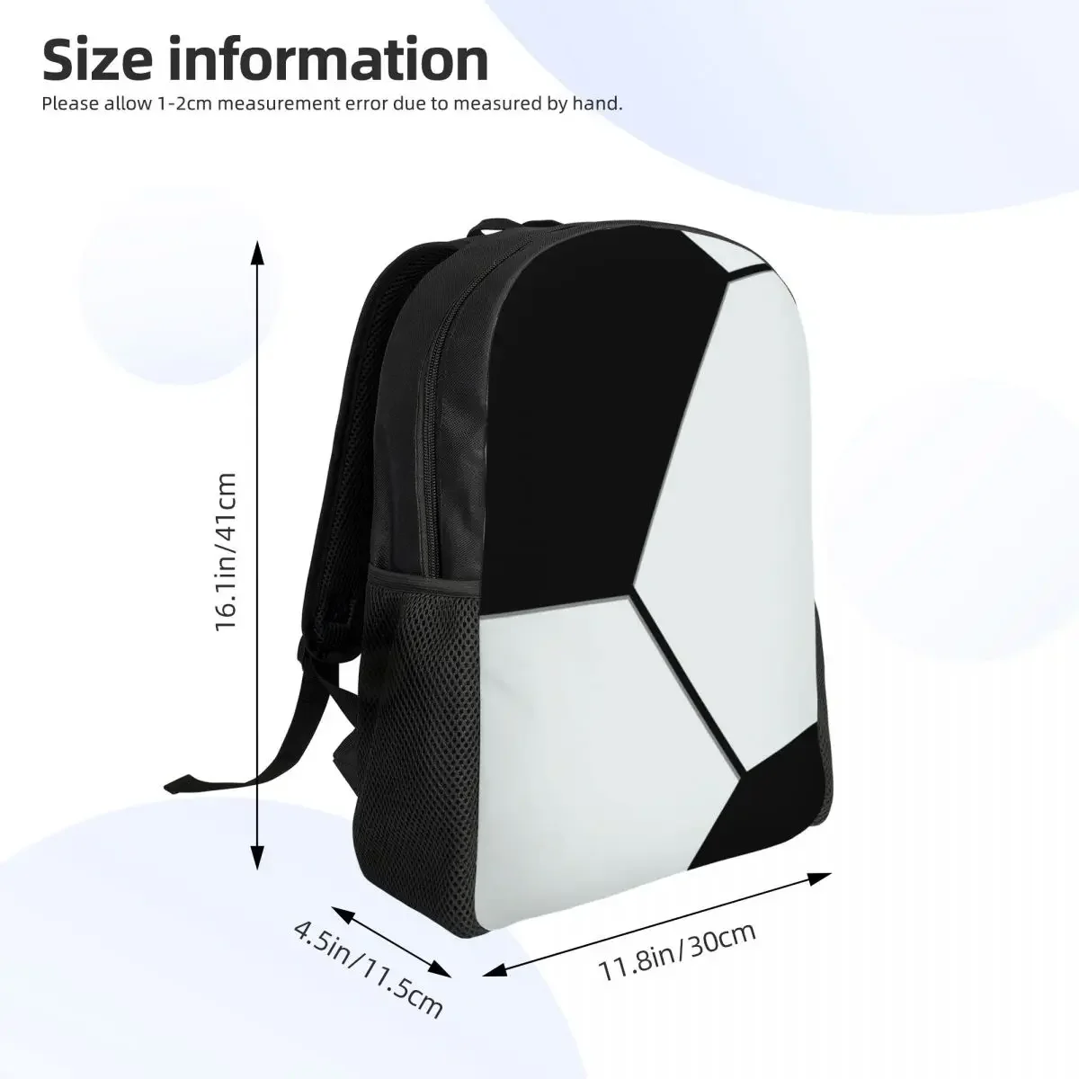 Custom Football Field Travel Backpack Men Women School Laptop Bookbag Sports Lover Soccer Balls College Student Daypack Bags