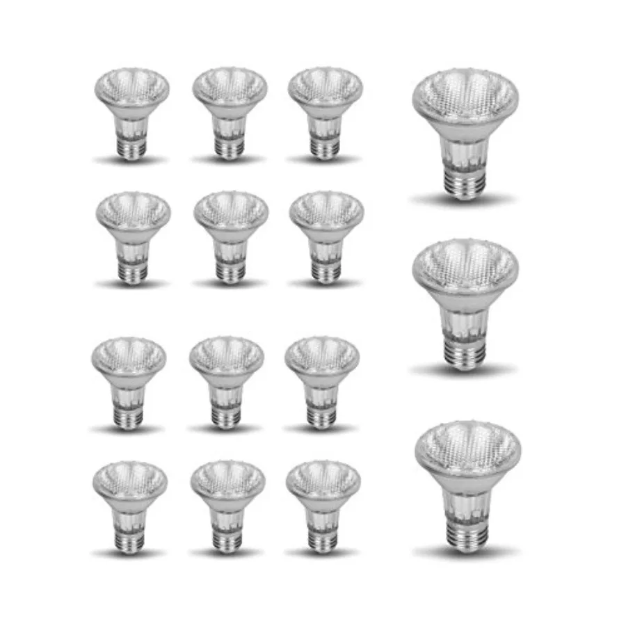 

PAR20 15 Pack FL25 25PAR20/FL 25 Watt Halogen NFL Spot Light Bulb Replacement 120V Narrow Flood Beam Lighting Range Hood Oven P