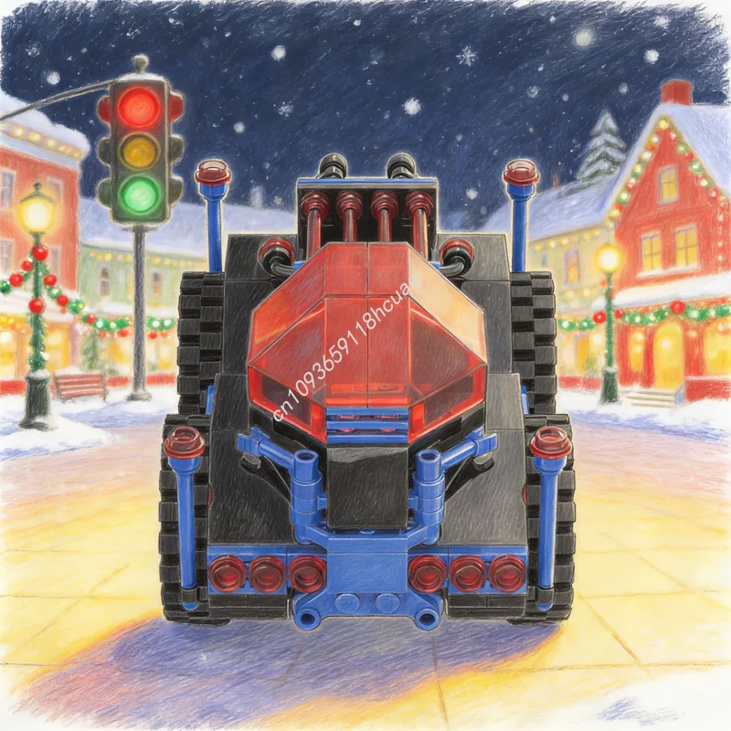 174pcs MOC Space Police I Prisoner Transport Model Building Toys Blocks Architecture DIY Christmas Gifts Assemble Creative Idea