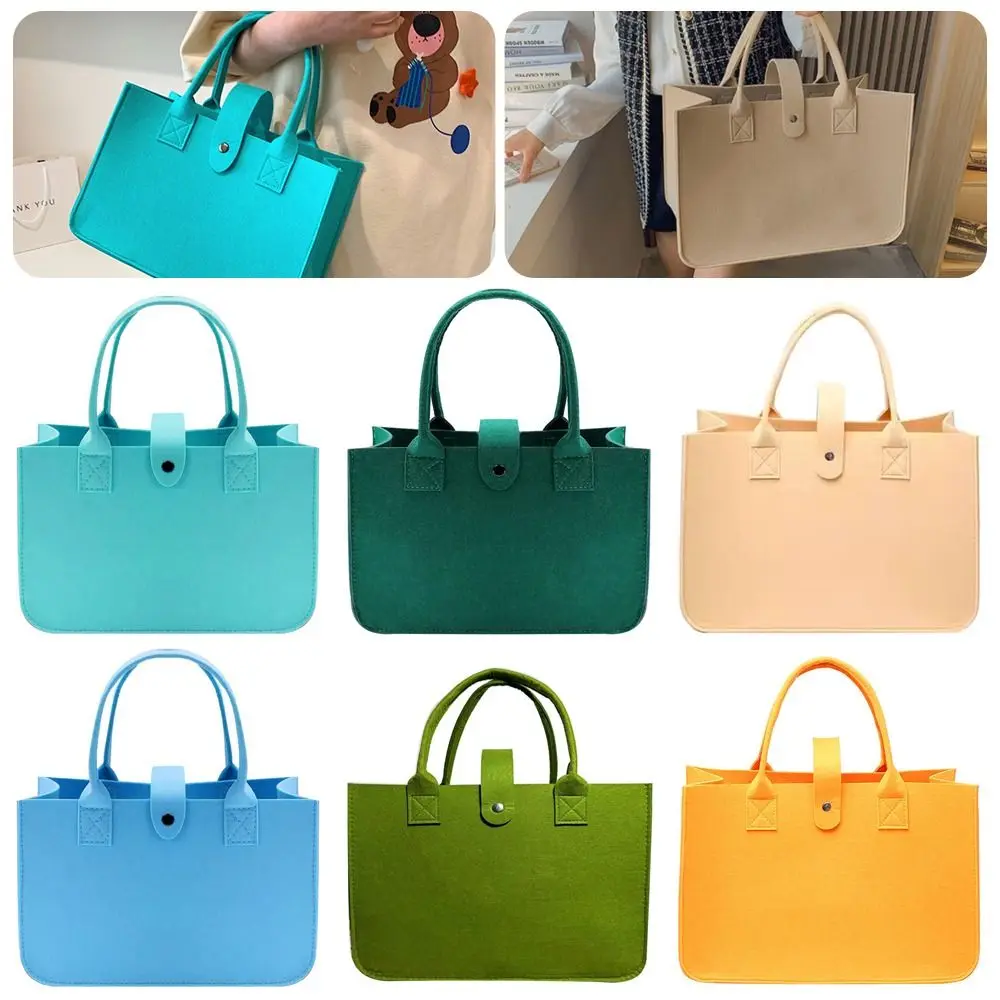 Portable Felt Felt Shoulder Bag Large Capacity Toy Sundries Crossbody Handbag Storage Organizer Mummy Bag Girl