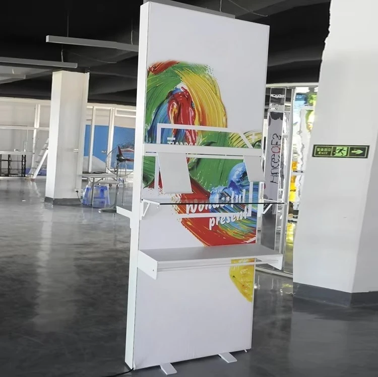 Advertising Floor Standing Lightbox Sign Customized Silicone Seg Durable Retail Fabric Light Box