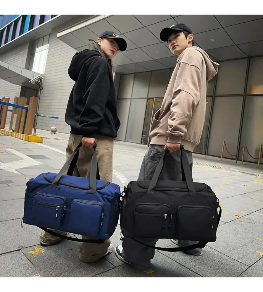 Dual-compartment Outdoor Duffel Bag Portable Organizer for Camping Sports and Water Activities