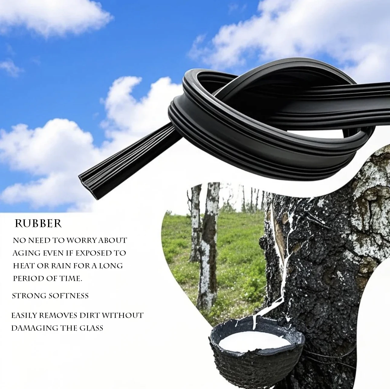 Escobillas de limpiaparabrisas de coche para Ford Transit Connect 2002-2013, limpiaparabrisas de 22 "+ 20", limpiaparabrisas de goma natural