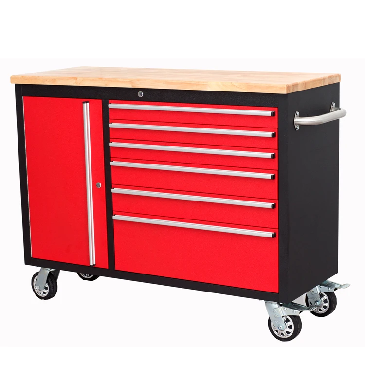 48inch Powder Coated Rolling Tool Box Cabinet Tool Trolley Storage Metal Storage Cabinets For Garage