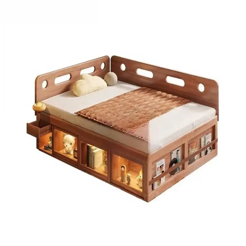 Decorazione per ragazze Letti per bambini Luxuce Letti per bambini in stile moderno nordico semplice Design singolo Mobili in legno personalizzato Lettino Per Bambini