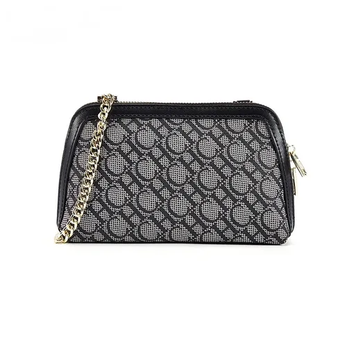 Imagen 2 del producto Bolso de hombro con estampado de letras CH, bolso de cuero de ante con cadena de lujo ligero, bolso de hombro con cadena, bandolera Retro de moda de diseñador