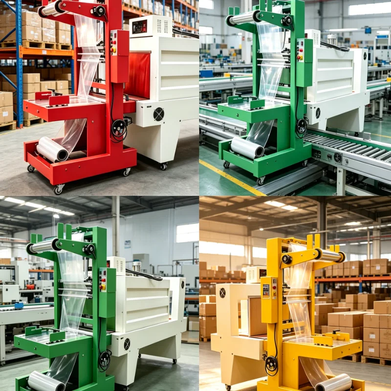 Customized Automatic Heat Shrink Wrapping System Conveyor Tunnel L Bar Sealer POF Film Industrial Grade Packaging Machine