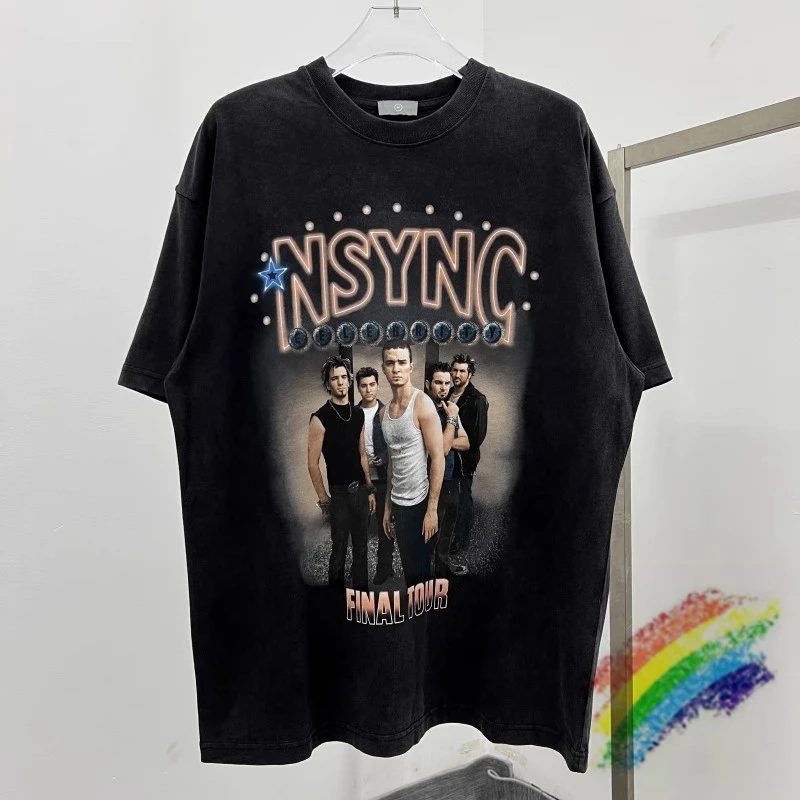 

Vintage NSYNC Rock Band Boys Print T-Shirt Men Women High Quality Oversize Top Tee T Shirt