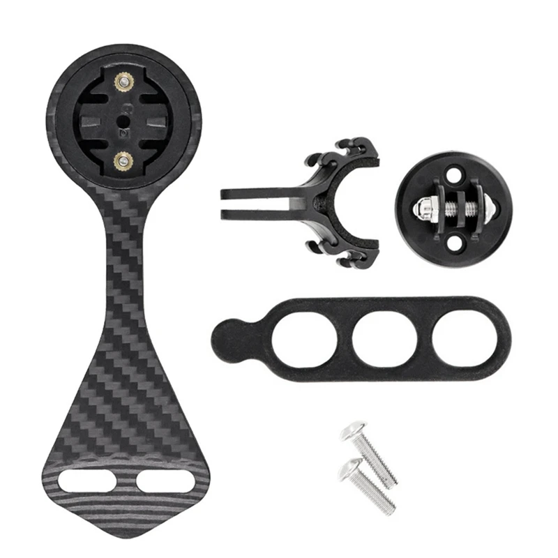 Handlebar Bike Handlebar Computer Mount Black Carbon Fiber For F12 F MOST Support For Garmin Cateye Igpsport Blackbird Gopro