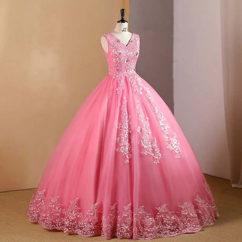 Ashley Gloria Quinceanera vestido, vestido de festa sem mangas, vestido de baile Sweet Lace, vestido formal, Novo, 2024