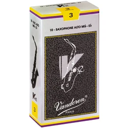 FRANCE Grey Box of 10 piece France Vandoren V12 Alto Sax Reeds Saxophone Alto Eb Reeds
