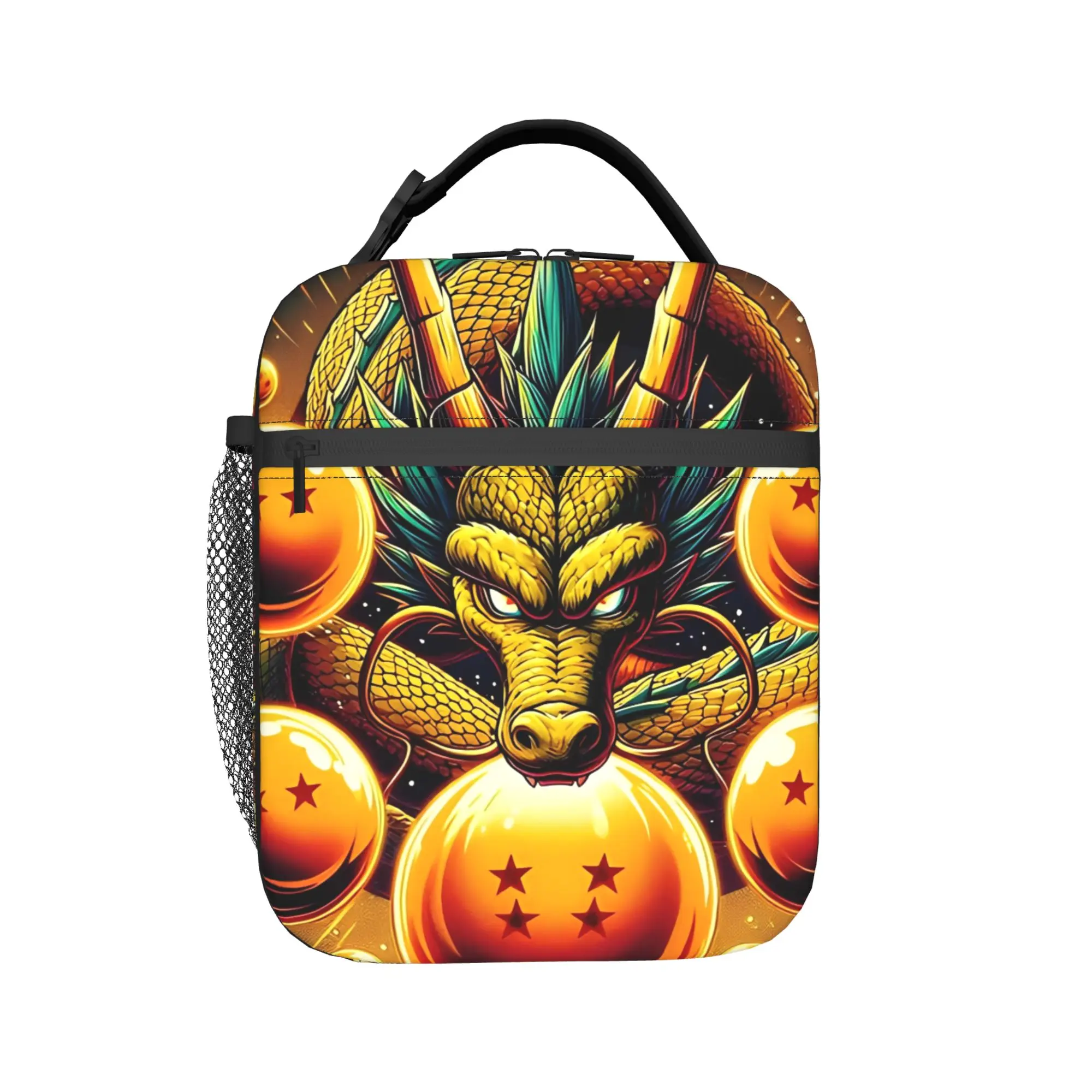 D-Dragon Ball Thermal Insulated Lunch Bags for Picnic Japanese Anime Portable Food Container Bags Cooler Thermal Lunch Boxes
