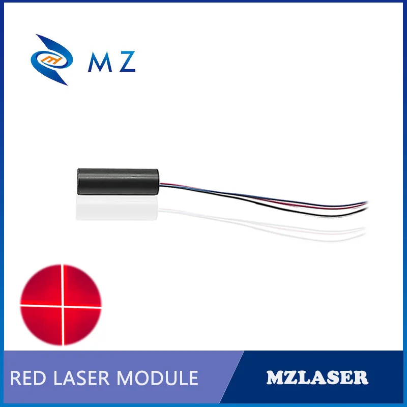Modulo diodo laser a croce rossa compatto Mini TTL PWM 650nm 50mw Macchina di livello industriale con opzioni di alimentazione 3V 5V 12V 24V