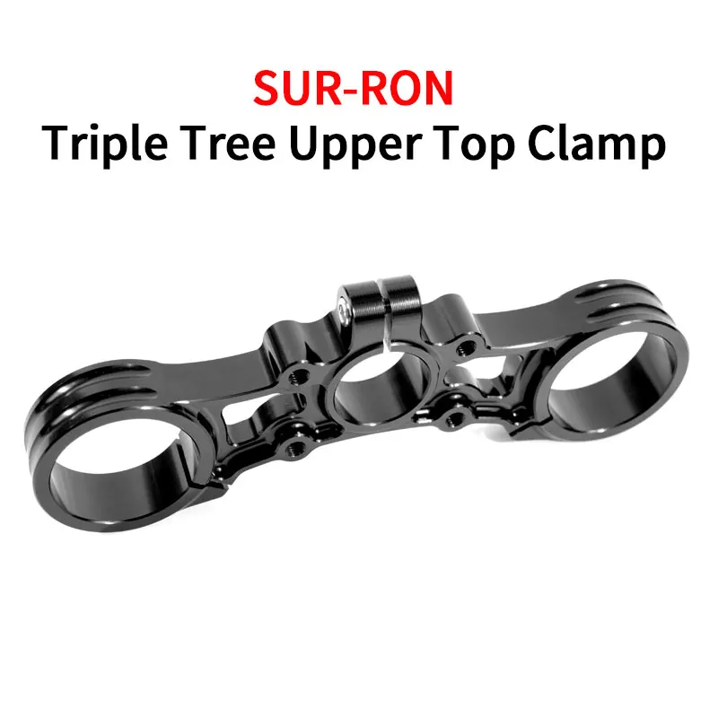 

For SURRON Light Bee X Water Transfer Carbon Fiber Triple Tree Upper Top Clamp Off-Road Motorcycle Accessories SUR-RON SUR RON