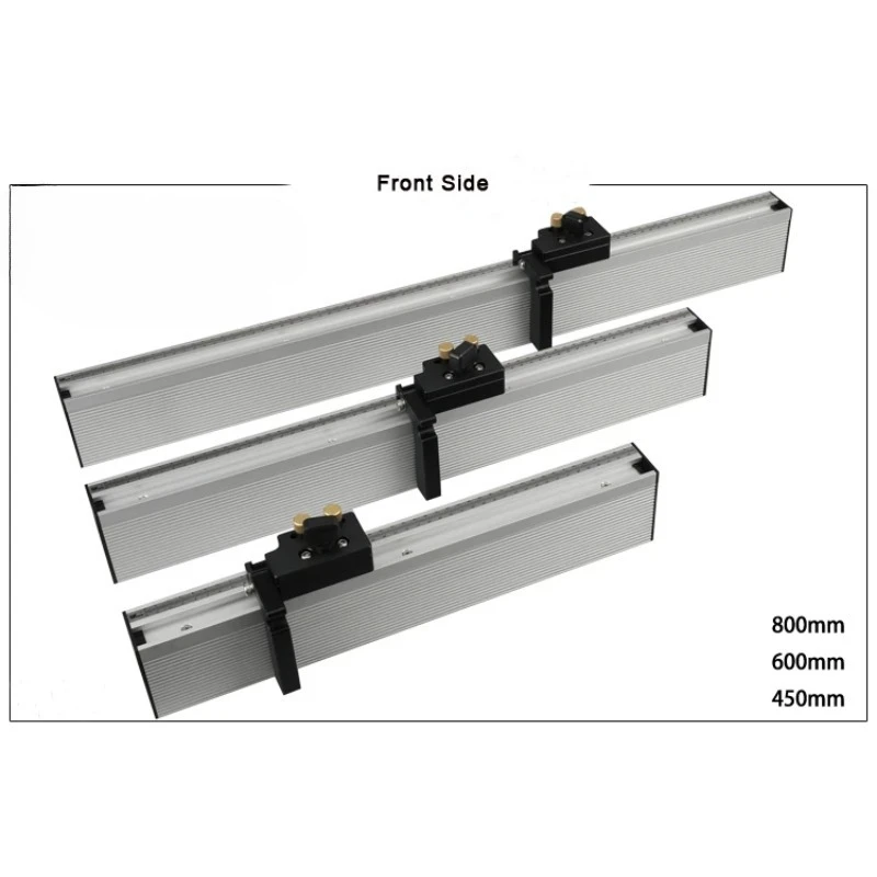 Miter Gauge Aluminium Fence 450mm/600mm/800mm with Flip Stop