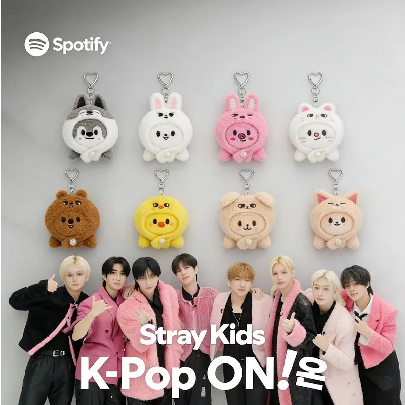 Llavero de peluche SKZOO, juguete de peluche Stray Kids, peluche Kpop de animales (lobo, oso, zorro, pato), colgante de peluche, regalo de peluches