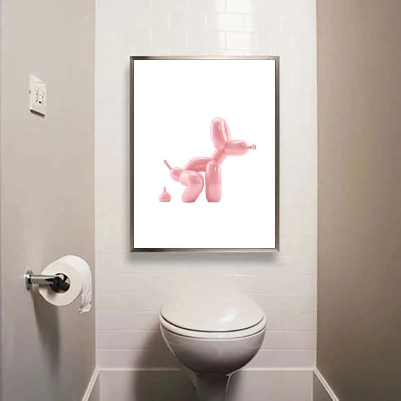 Toilet Rules Wall Art Canvas Painting Modern Funny Bathroom Rules Sign Poster Prints Toilet Humour Picture Bathroom Home Decor
