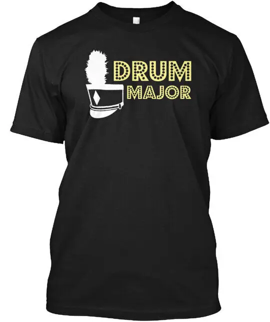 Drum Major Shako Tee T-Shirt Made in the USA Anime Pattern Clothing Cotton Short SleeveAnime Graphic T-shirts for Men  W