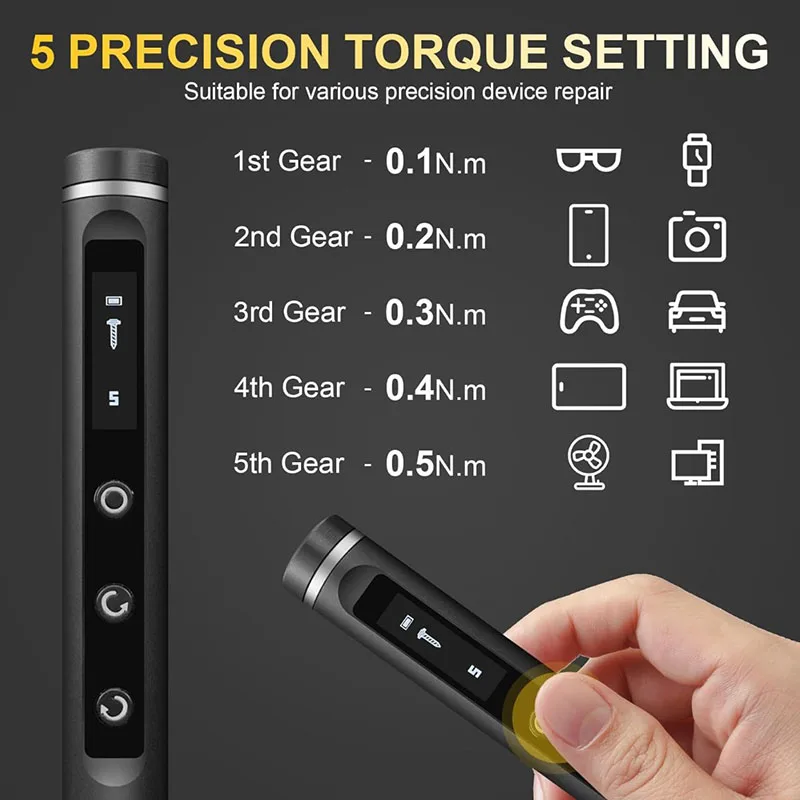 Precision Electric Screwdriver Set 49 IN 1 Mini Electric Screwdriver Cordless Set repair tools for mobile phones and laptops