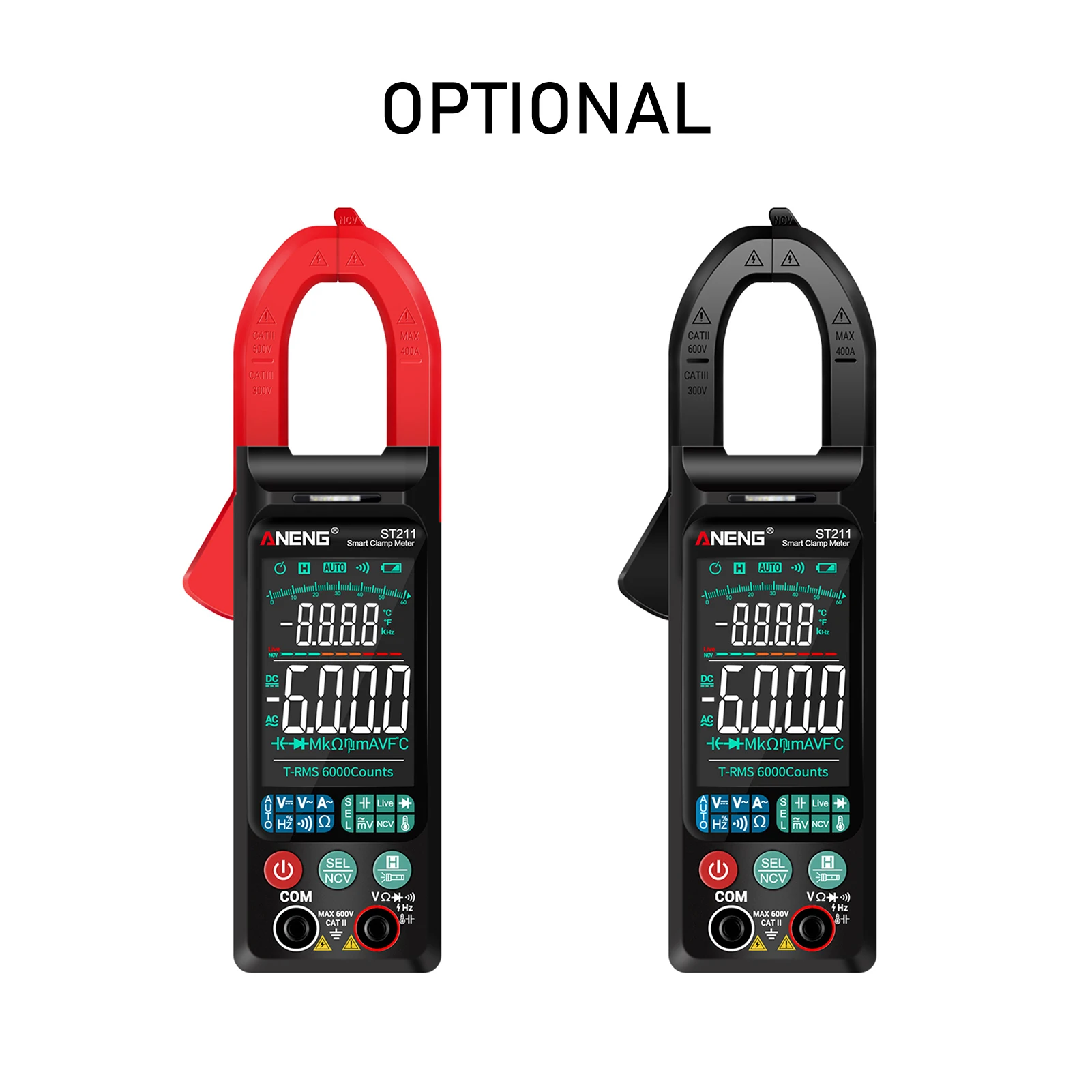 

6000 Counts Digital AC Current Clamp Meter 400A Automatic Range Multimeter with Backlight Voltage Meter Clamp Gauge NCV Test Cla