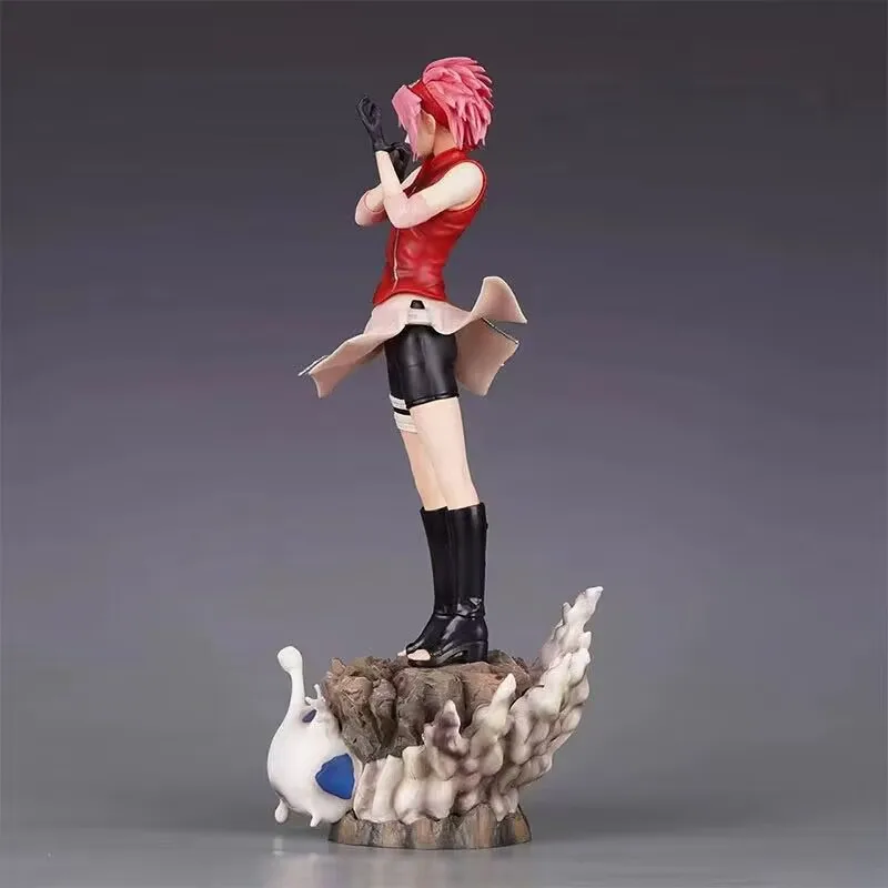 35cm nova naruto anime figura haruno sakura periferia pvc modelo cena estátua decoração de mesa ornamentos presentes aniversário brinquedos