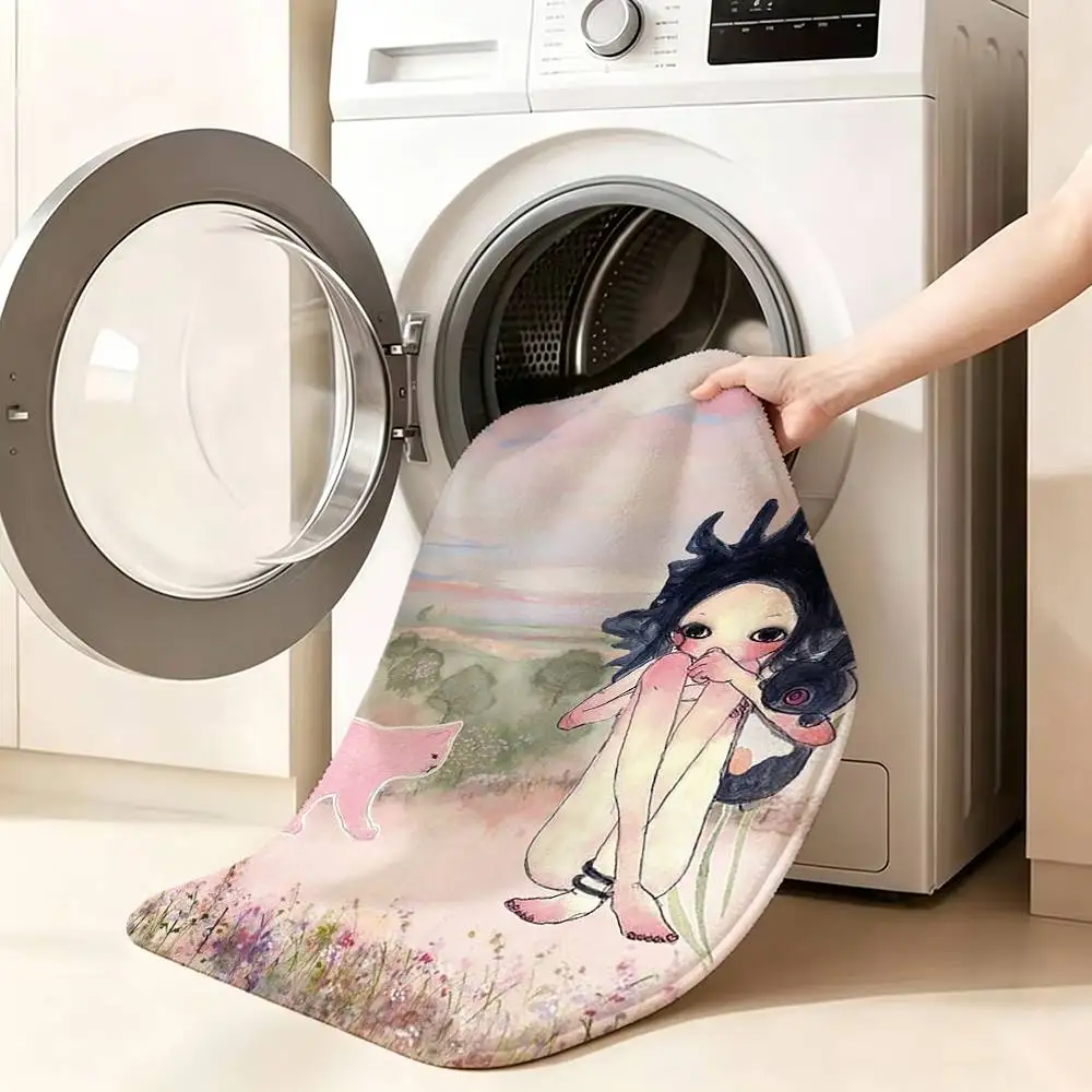 A-Aya T-Takano Art Bedroom Decor Carpet  for Living Room Thick Plush Study Floor Mat Home Fluffy Soft Rug