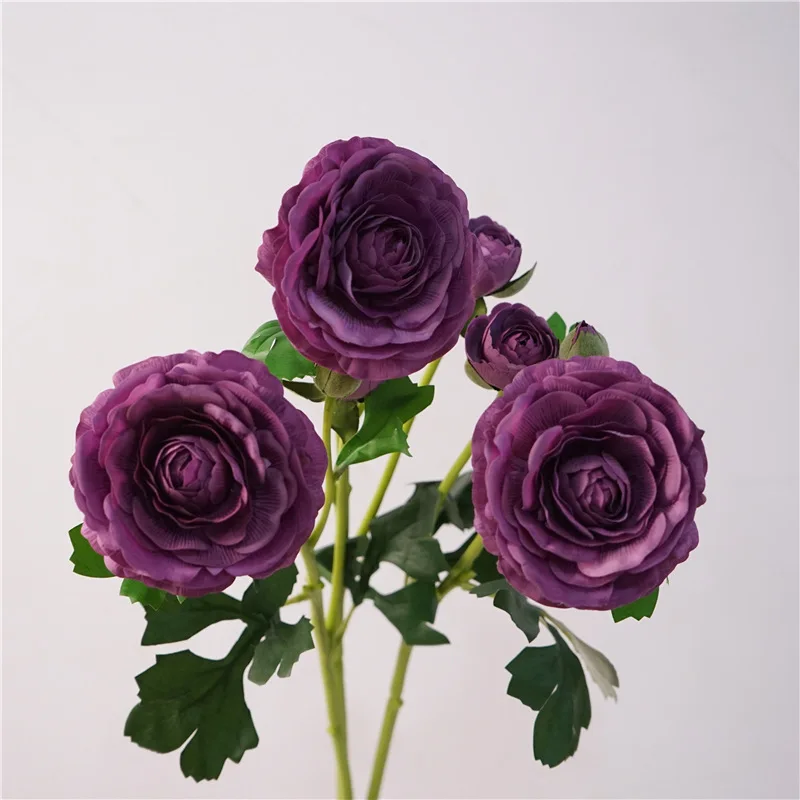 Artificial Flower Decoration, Moisturizing Touch, Small and Fresh Single Branch Dew Lotus, Home Decoration, Vase Shape