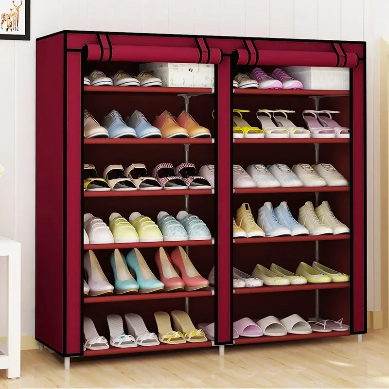 breathable shoe rack organizer cabinet tall shoe rack cabinet storage Non-woven shoe rack cabinet for entryway