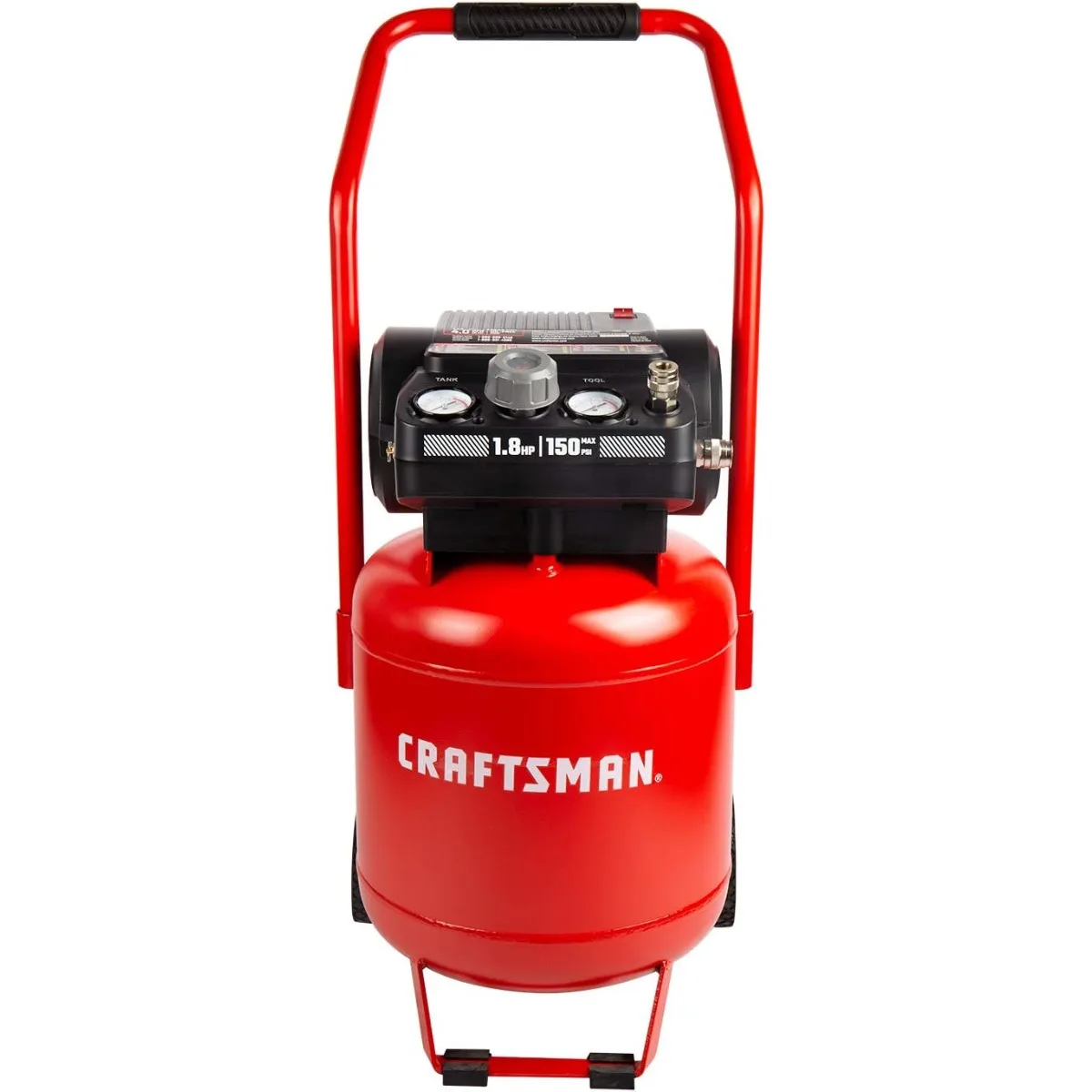 Craftsman Air Compressor 10 Gallon Peak 1.8 Horsepower Oil-free Compressor Max 150 PSI Vertical Compressor Air Tools USA