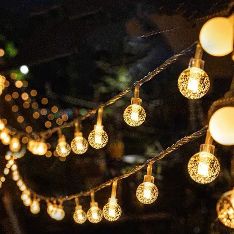 

Wedding Holiday Decor Battery Operated LED Bubble Ball String Lights for Holiday Indoor Pathway Decorations