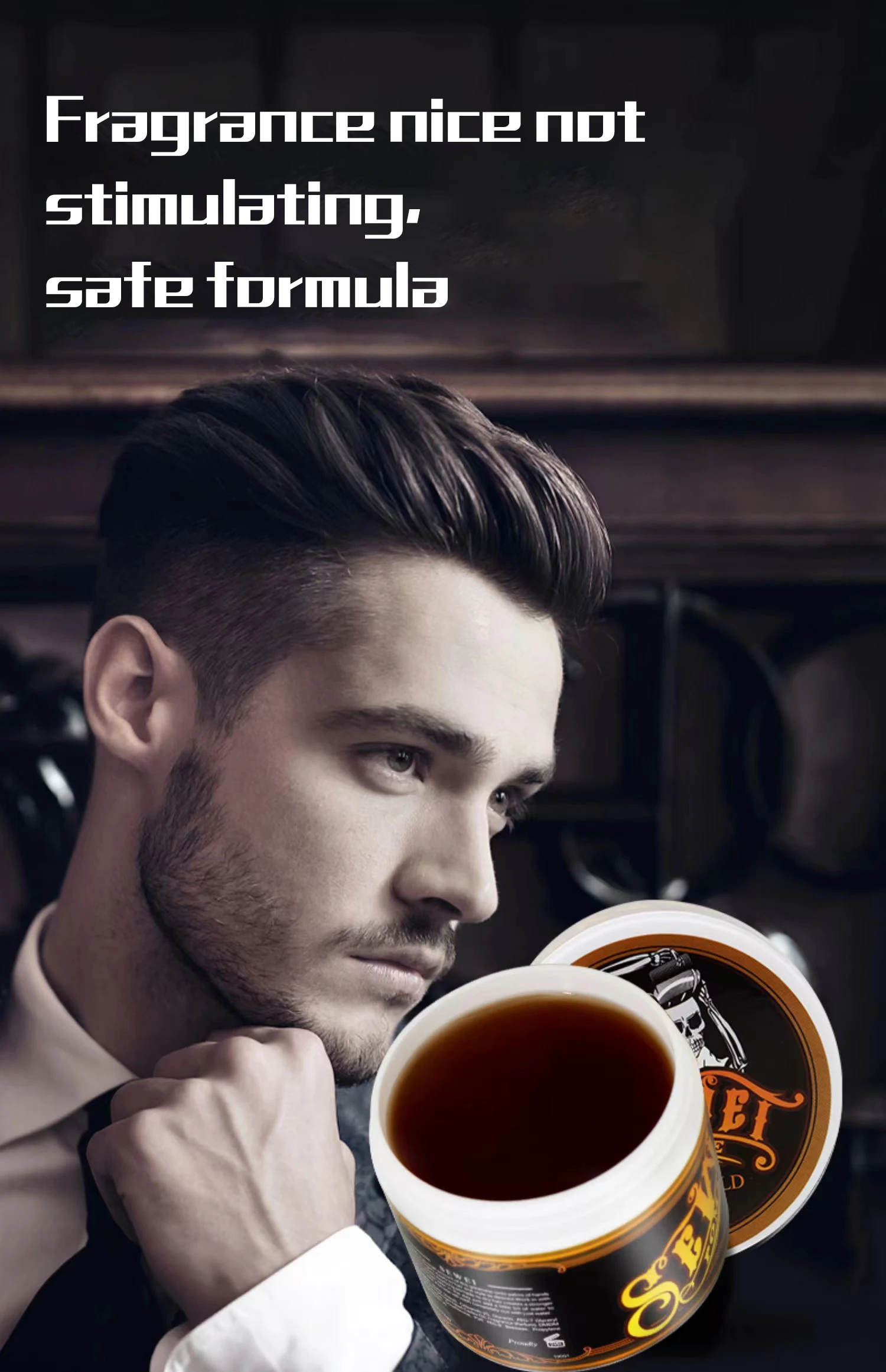 Professional Hairdresser Styling Hair Wax Salon Men\'s Wax Tick Gel Barbershop Restoring Mud Ointment Hairdressing Supplies