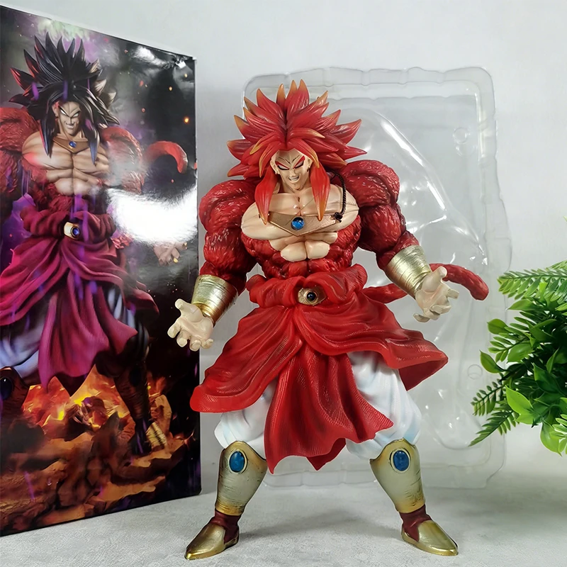 

Anime Dragon Ball Broli Figure GK Super Saiyan 4 Broly Action Figures GK Statue 28cm Model PVC Collectible Decor Ornament Toys