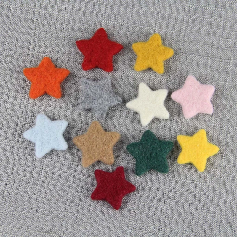 mini lã feltro estrelas contas bolas bebê crianças foto decorações adereços