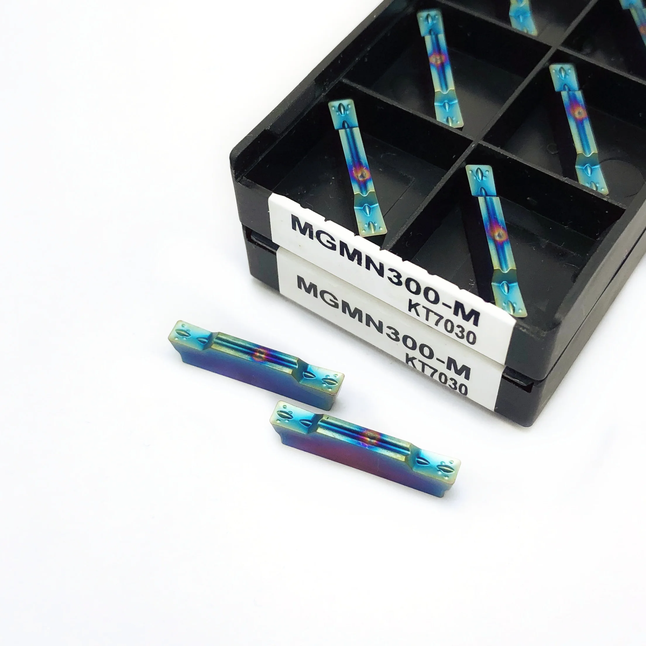 Nano-blu di alta qualità MGMN200 G KT7030 MGMN300 G KT7030 MGMN400 M KT7030 inserti in metallo duro per scanalatura Strumento di troncatura e scanalatura