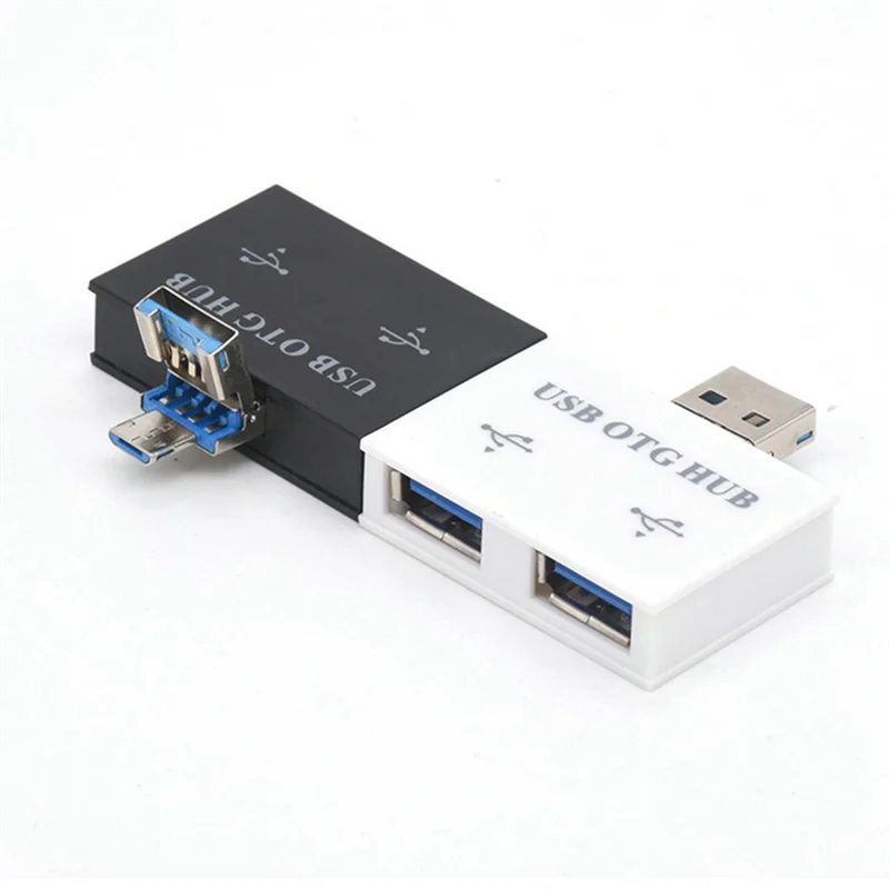 USB Hub Adapter Converter Male To Twin Charger Dual 2 Port For PC Computer Accessories USB 2.0 Splitter Hub 2 Ports