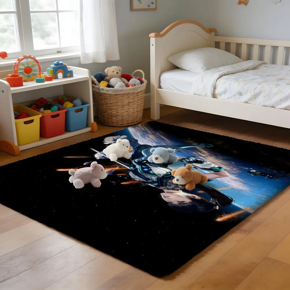 

Floor Mat Soft Flannel Rug Non-Slip Absorbent Mat for Bathroom Bedroom Home Decor C-Calvin and H-Hobbes anime cartoon
