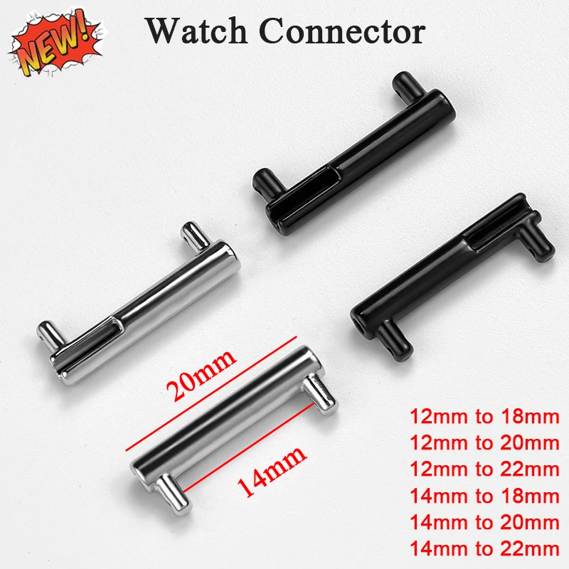 

Универсальный ремешок для часов Pop, адаптер для Samsung Galaxy Watch 6 5 4 14 мм, 12 мм до 18 мм, 20 мм, 22 мм, разъем для Huawei Watc