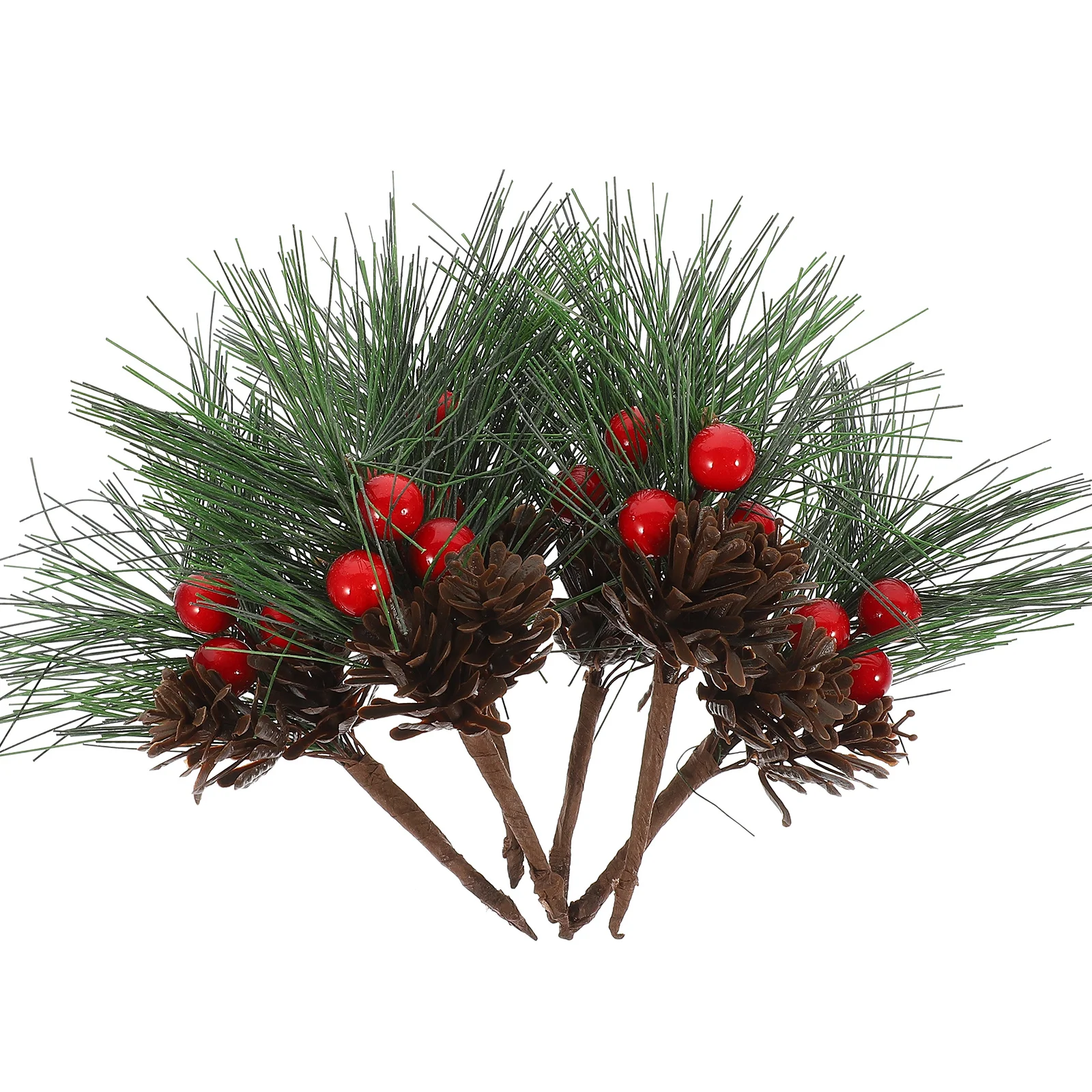 

10Pcs Christmas Berry Picks Artificial Simulation Berry Stems Bright Colorful Decor for Christmas Tree Home Party Centerpiece