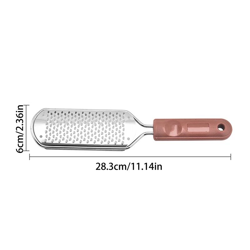 Lima per piedi Raspa professionale Grattugia per tallone Pelle dura morta Rimozione calli File per pedicure Grattugia per piedi Esfolia i calli Scrubber