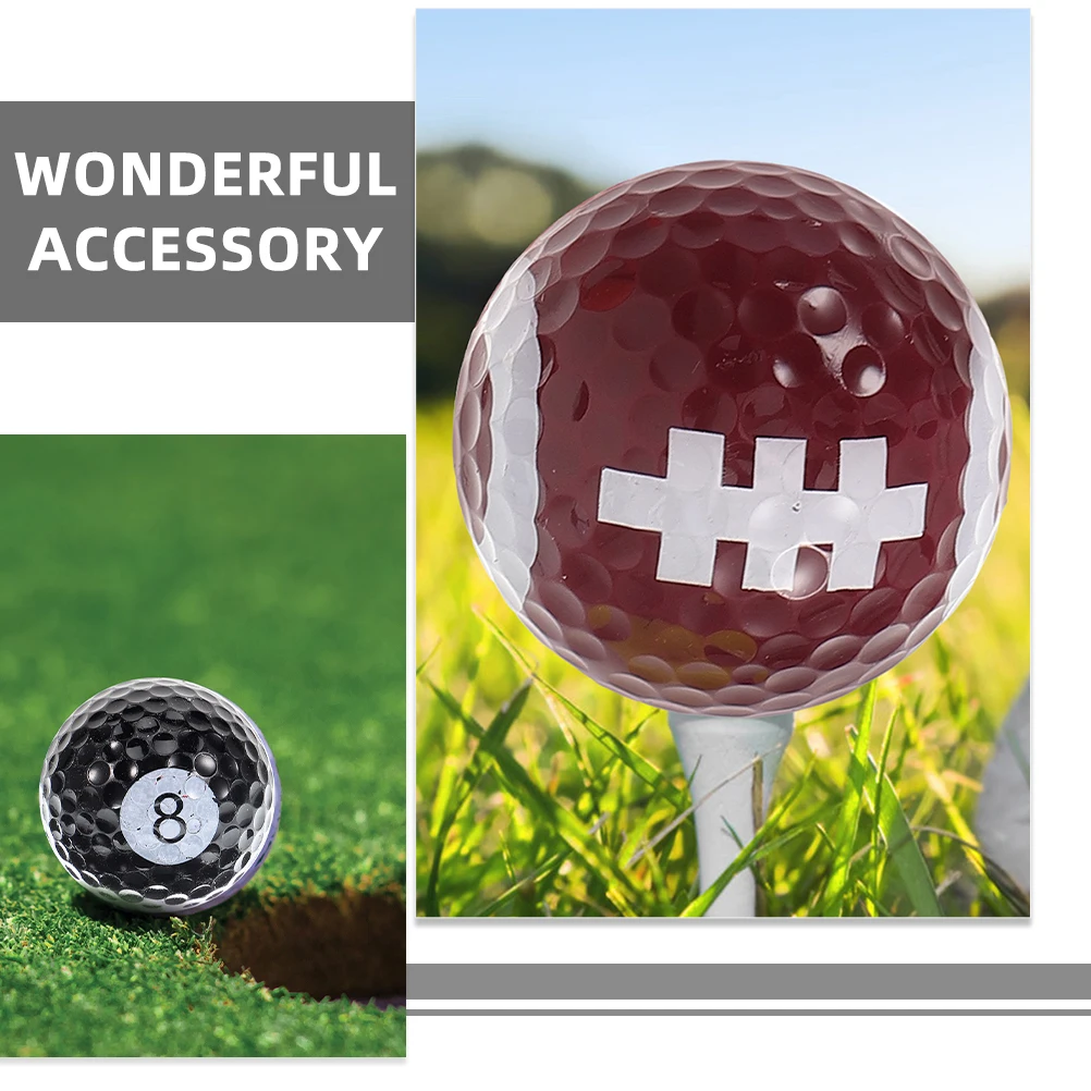 

12pcs Golf Balls Resin Practice Indoor Training Durable Smooth Colorful Novelty Gift Set for Men Women Bulk Colored Ball