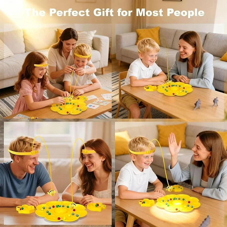 Jogo de corda de abelha magnética diversão família brinquedo ao ar livre abelhas ocupadas escolher jogo colorido multifuncional abelha brinquedos magnéticos para crianças