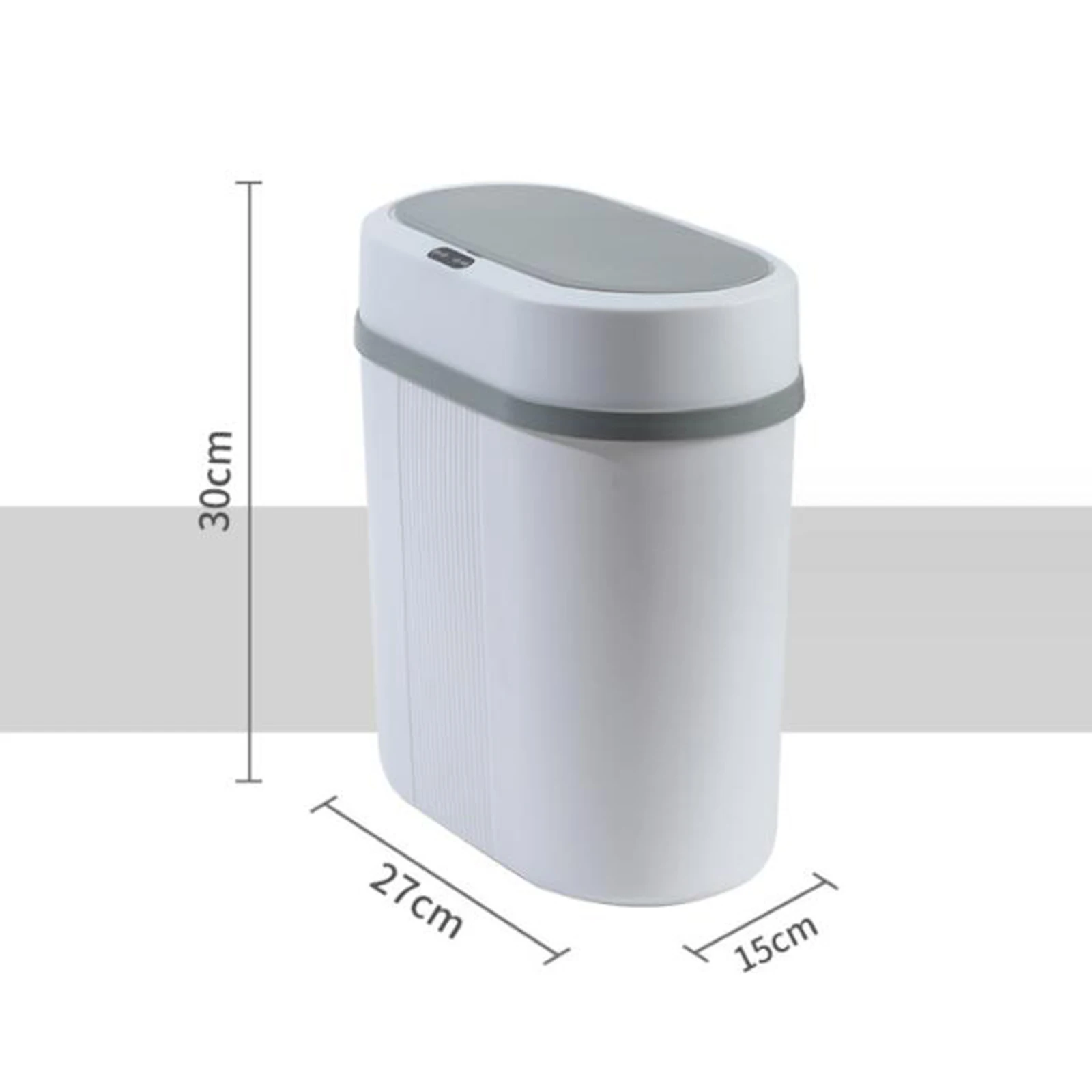 Automatic Motion Sensor Trash Can with Lid 12L Waste Bin Office Electric Touchless Garbage Bin for Home Bedroom Bathroom Office