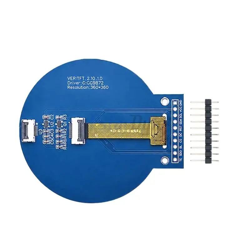 2.1-Inch TFT LCD Screen GC9B72 Small-Screen 360x360 Display LCD Color Screen SPI Round Screen