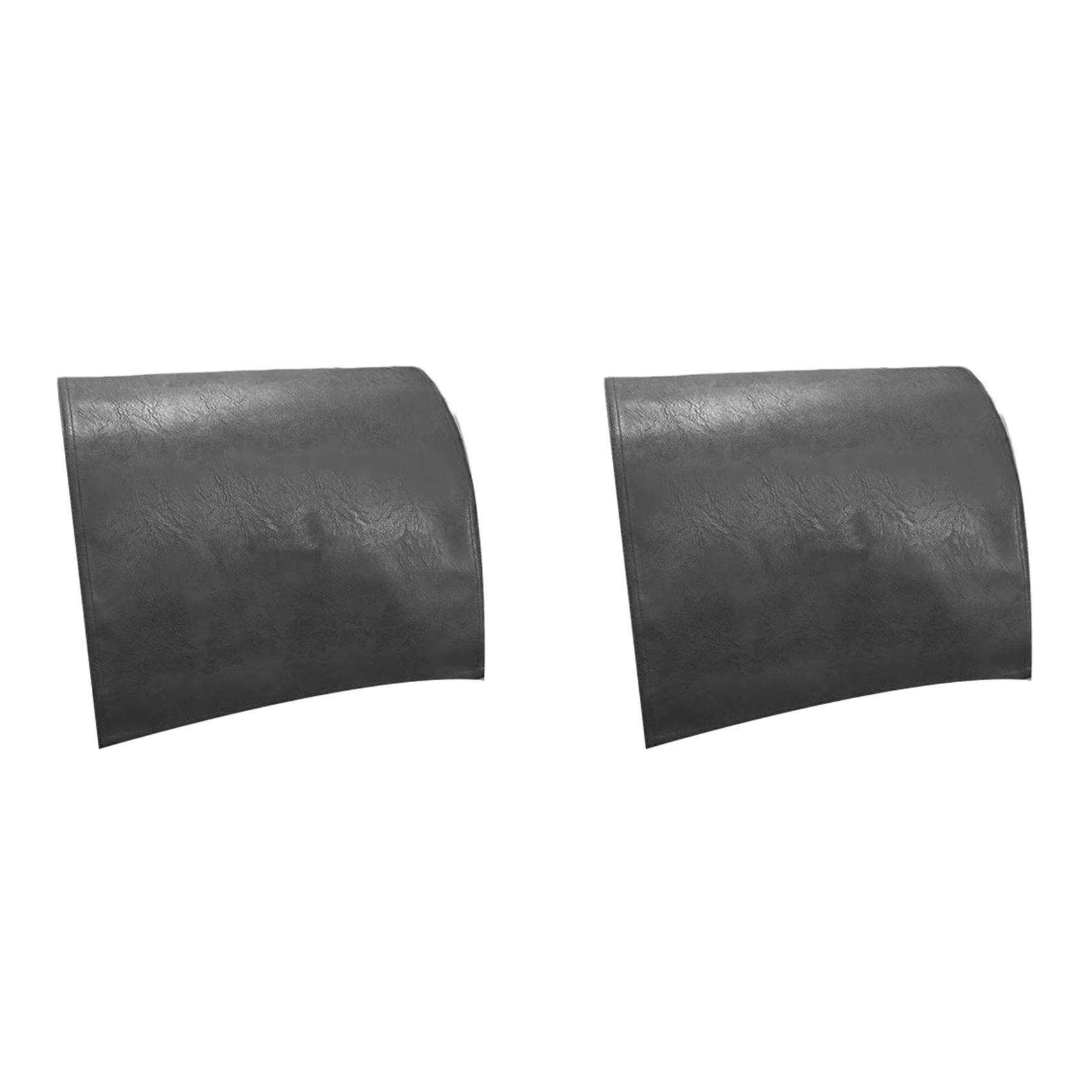 ABDJ-2X Non-Slip Faux Leather Headrest Protector For Recliner Chair,Headrest Cover For Furniture Slipcovers Cover Black