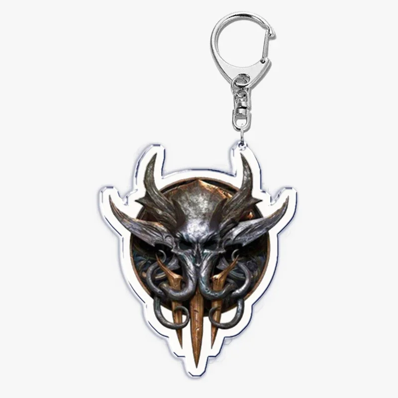 Popular Game Baldur's Gate Astarion Character Keychain for Women Man Accessories Bag Key Chain Ring Keychains Jewelry Fans Gift