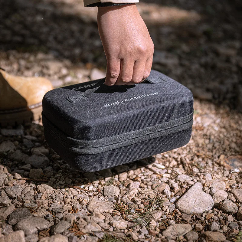 

CAMPINGMOON Открытый Кемпинг Квадратный EVA с защитой от ударов Изолированная сумка для хранения бенто-бокса Легко носить с собой Ланч-бокс для пикника Сумка Bento