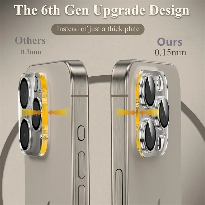 Mobile Phone Camera Lens Protector For IPhone 16 15 14 13 11 Pro Max 12 Mini Plus 15 16 Lense Cover Accessories