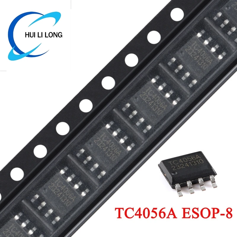 10/5pcs TC4056A ESOP-8 TC4056 4056 4056A SOP8 1A Linear Lithium Battery Charging Charger IC Compatible with TP4056 Original Chip