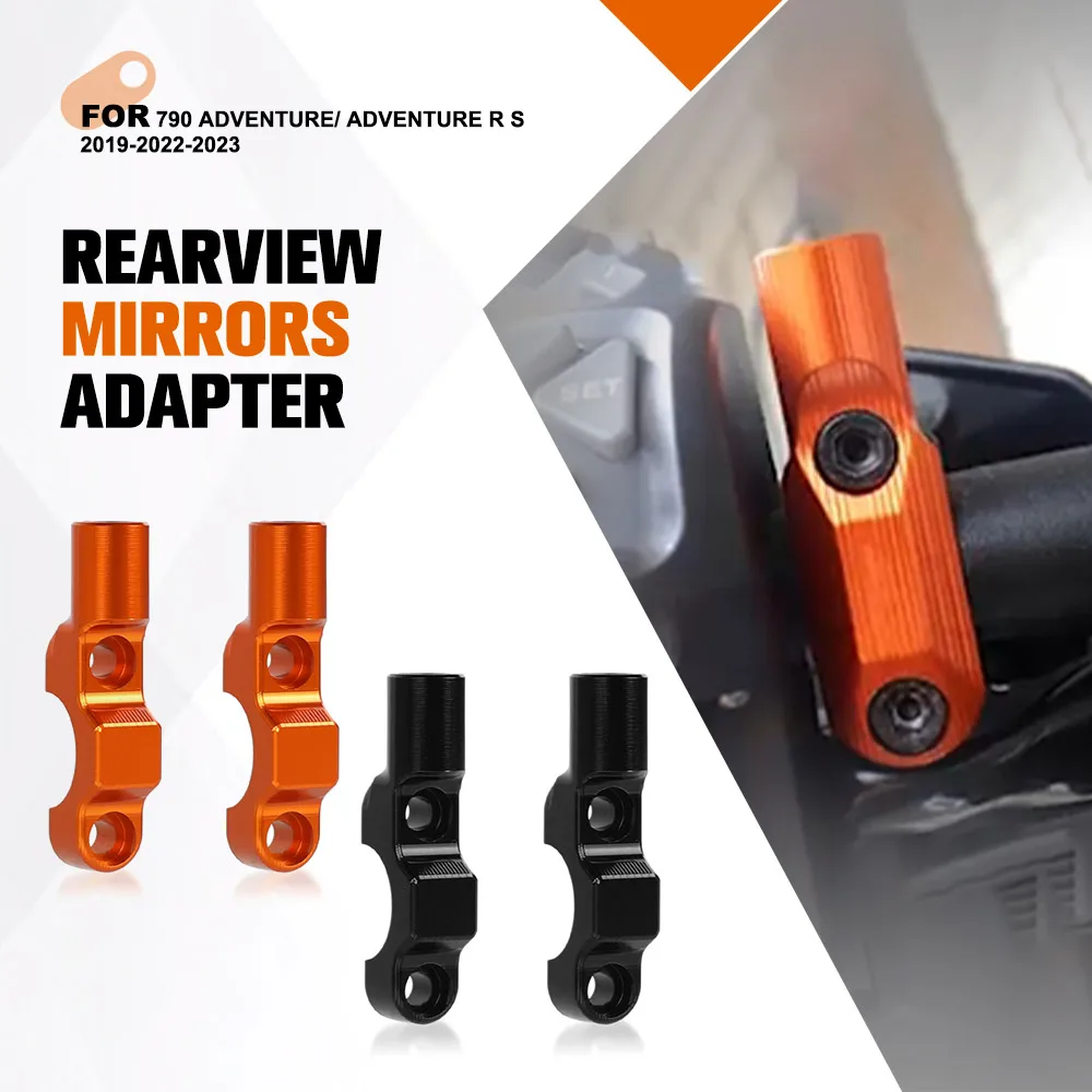 

FOR 790 Adventure/ Adventure R S 2019-2022-2023 Rearview Mirror Extension Riser Mirror Adapter Supplies Rear View Base Mirrors